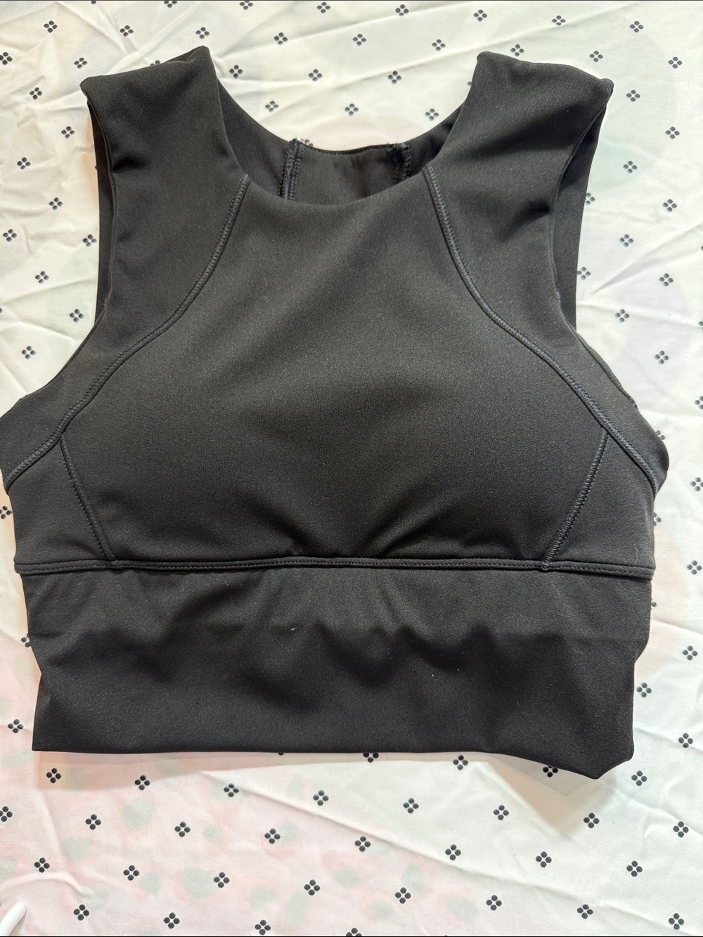Black Women's Padded Sports Bralette - Unbranded